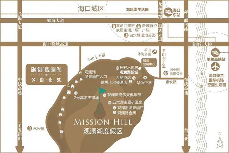 融创观澜湖公园壹号区位图