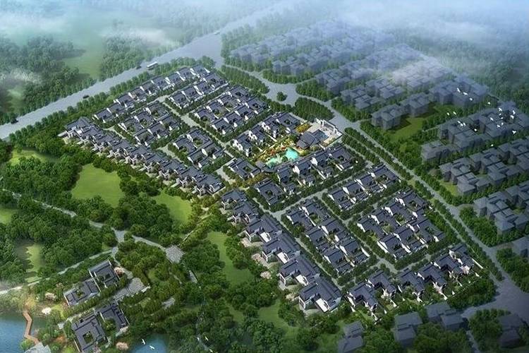 绿城桃李春风别墅鸟瞰图