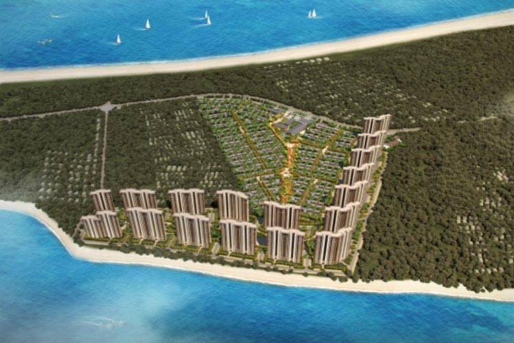鲁能海蓝福源鸟瞰图