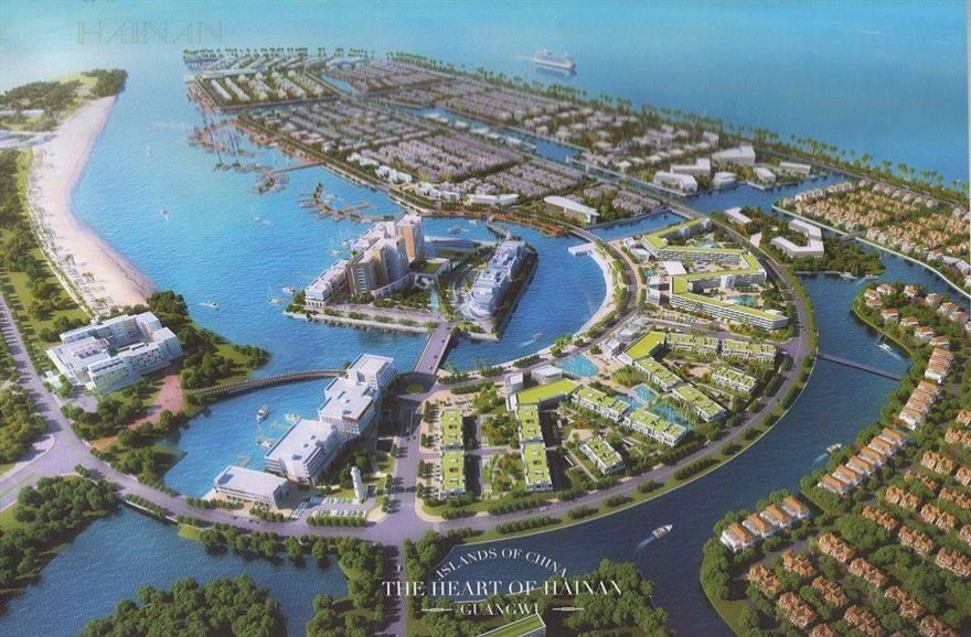 广物海南之心别墅鸟瞰图