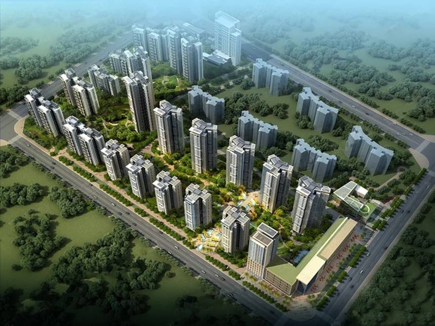 海南海口锦地翰城效果图