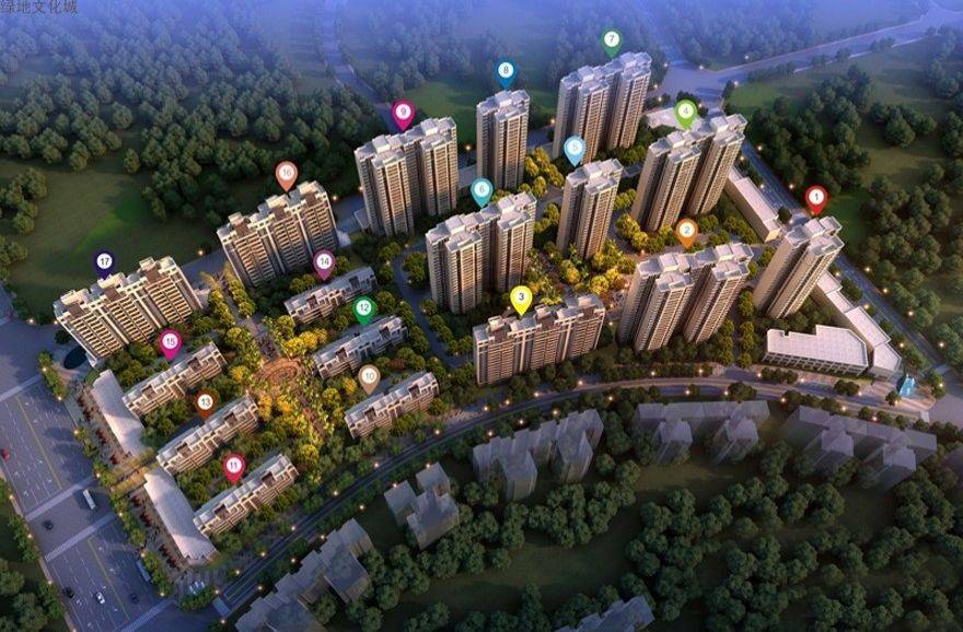 海南海口绿地文化城效果图