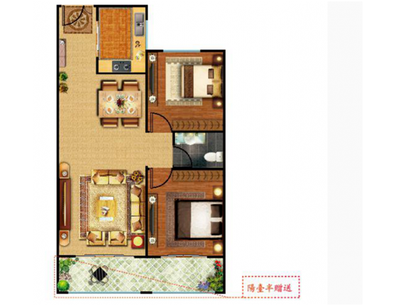 云南大理山海云著户型B洋房