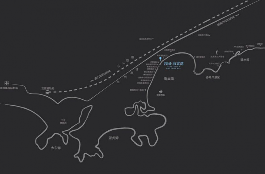 三亚晋园交通图