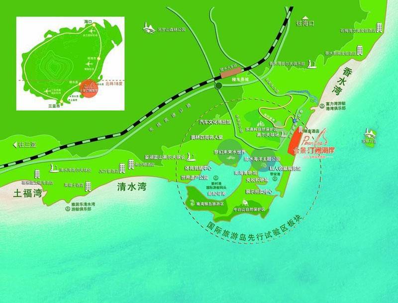 合景汀澜海岸区位图