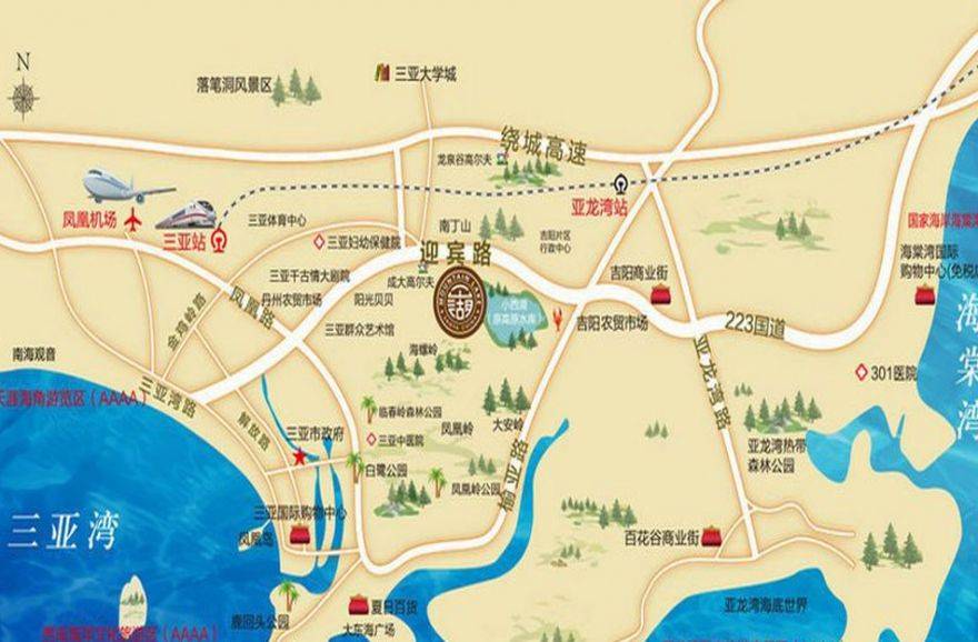 一山湖区位图