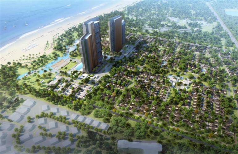 海棠华奢别墅鸟瞰图
