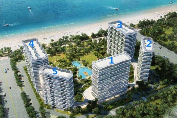 三亚璞海鸟瞰楼栋图