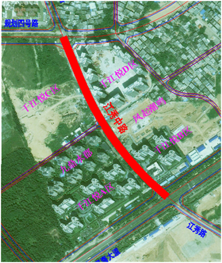 路网上新！江东新区江秀中路项目即将开工建设！            </h1>(图2)