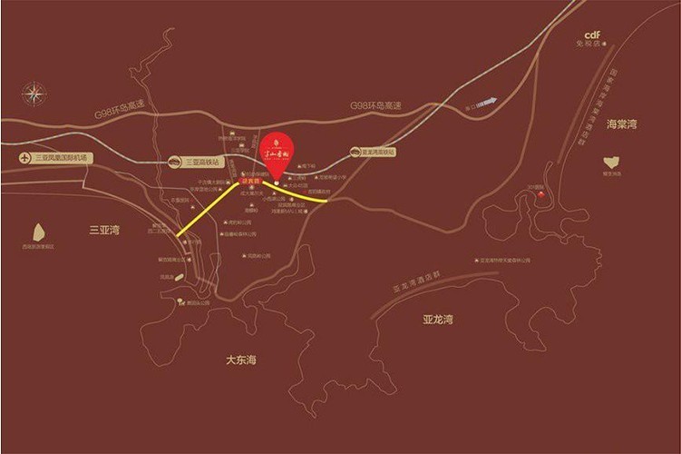 三亚半山香榭，建面88㎡居然做成了三房！晚了就没房了！            </h1>(图3)