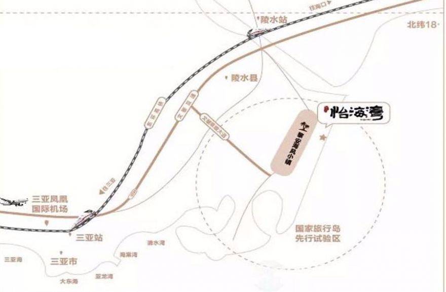 陵水怡海湾别墅区位图