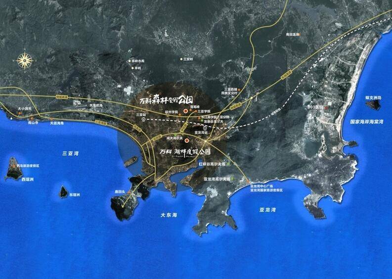 万科湖畔度假公园区位图