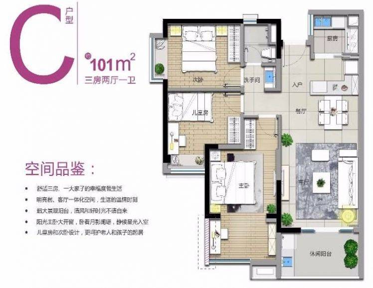 万科湖畔度假公园C户型