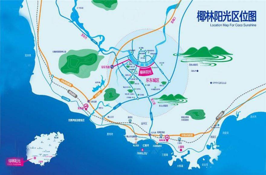 清凤椰林阳光区位图