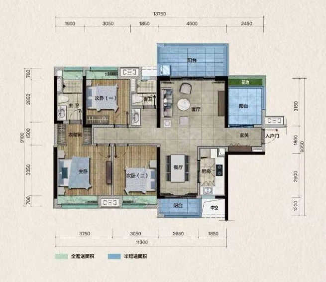 三亚保利碧桂园·悦府户型图