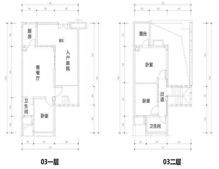 融创臻园户型图 叠拼建面约82㎡