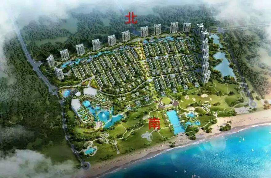 海南三亚清凤海棠长滩效果图