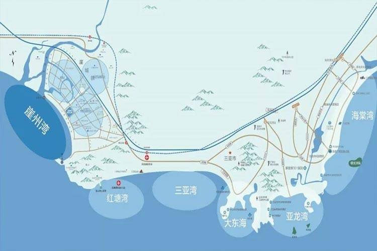 三亚璞海区位图