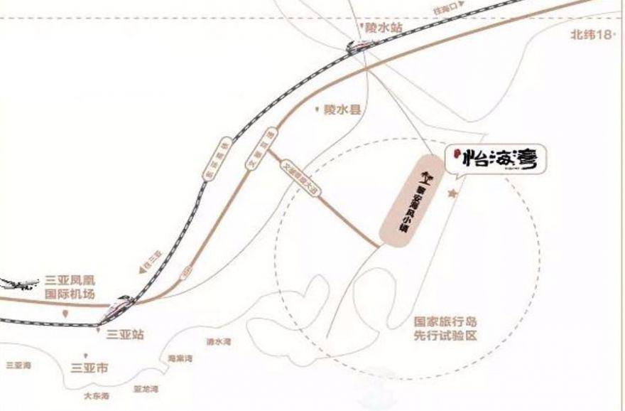陵水怡海湾别墅区位图