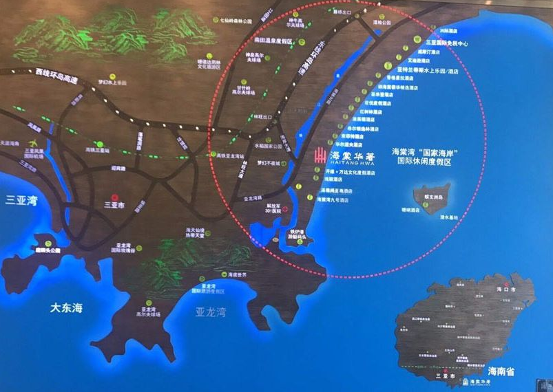 海棠华著别墅区位图