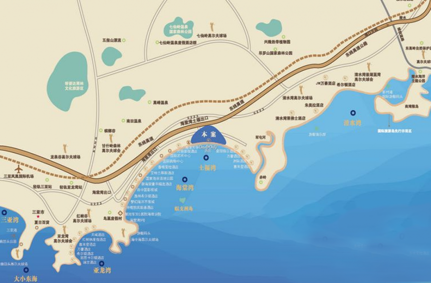 葛洲坝海棠福湾区位图