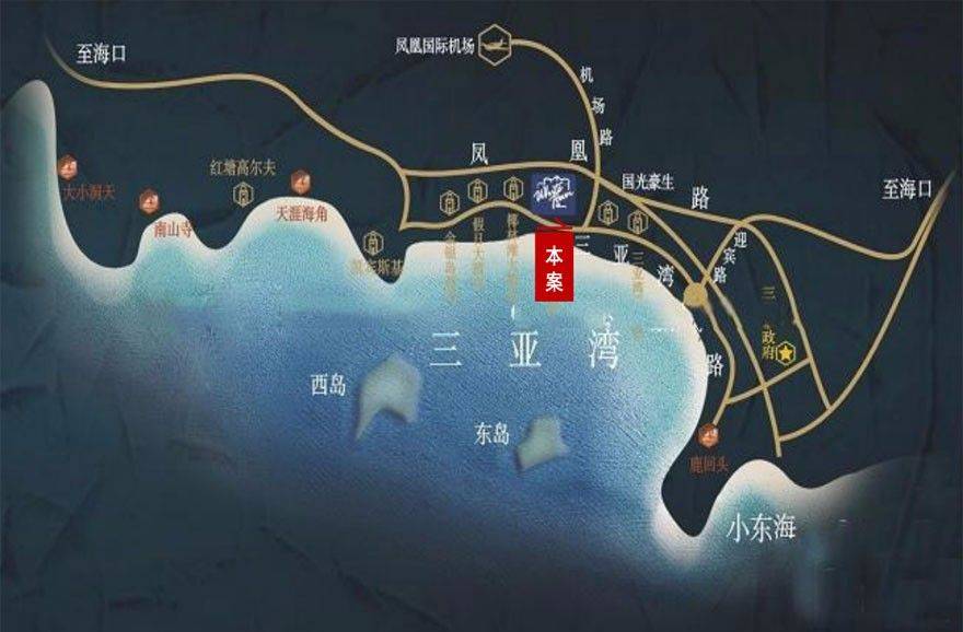 三亚泰德白石郡区位图