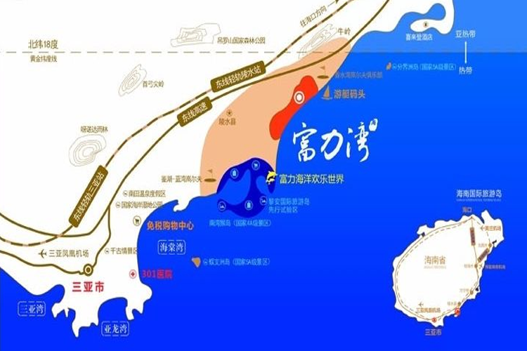 富力湾别墅区位图