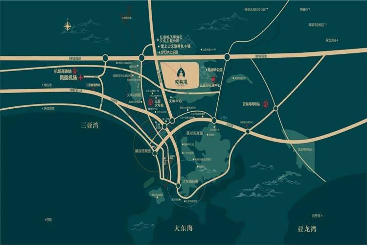 三亚悦菩提区位图