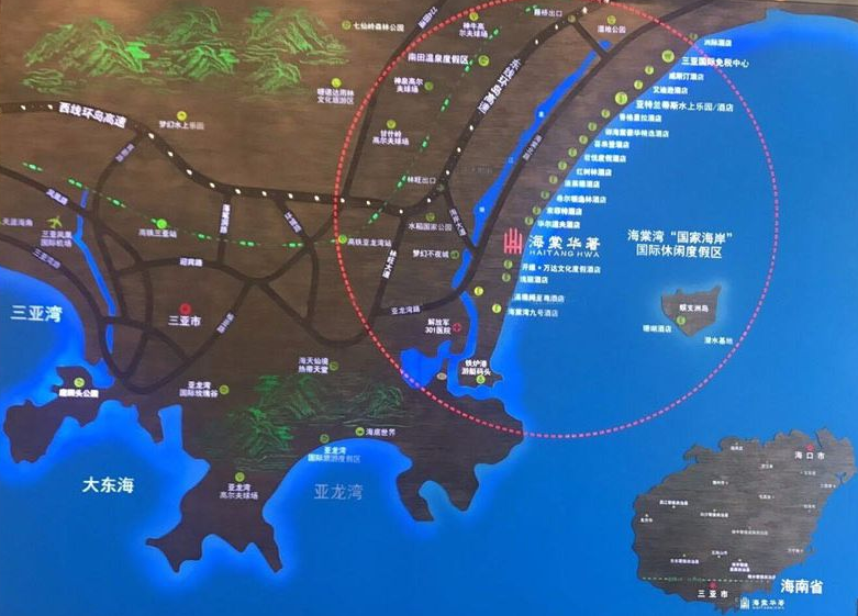 三亚海棠华著别墅区位图