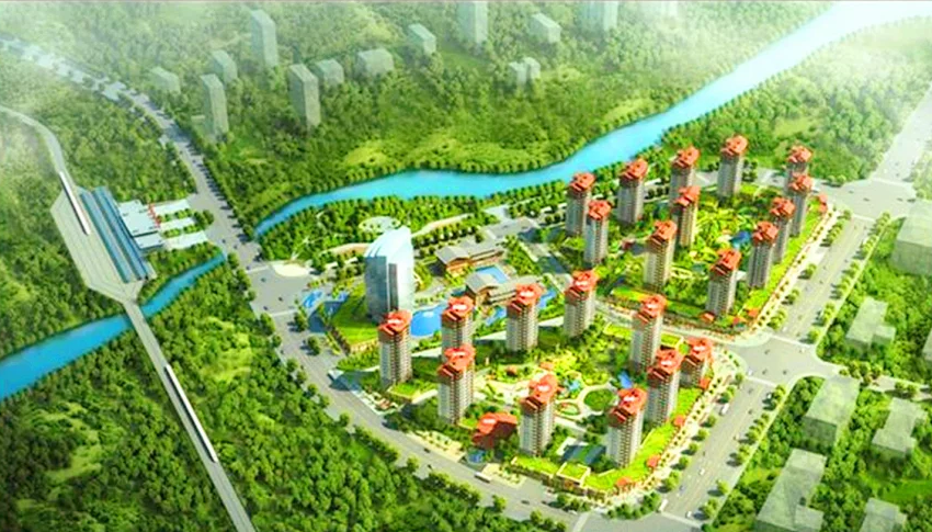 海南万宁华亚欢乐城鸟瞰图
