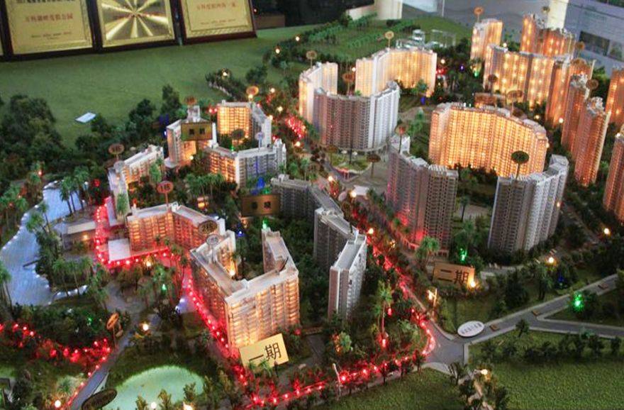 万科湖畔度假公园实景图-沙盘