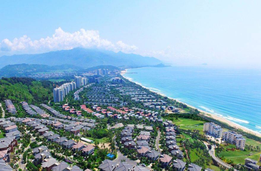 海南陵水富力湾别墅鸟瞰图