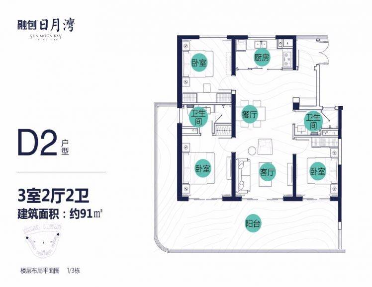 海南万宁融创日月湾户型图