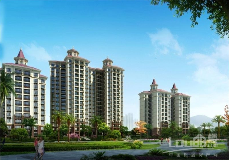 香格里温泉小镇效果图