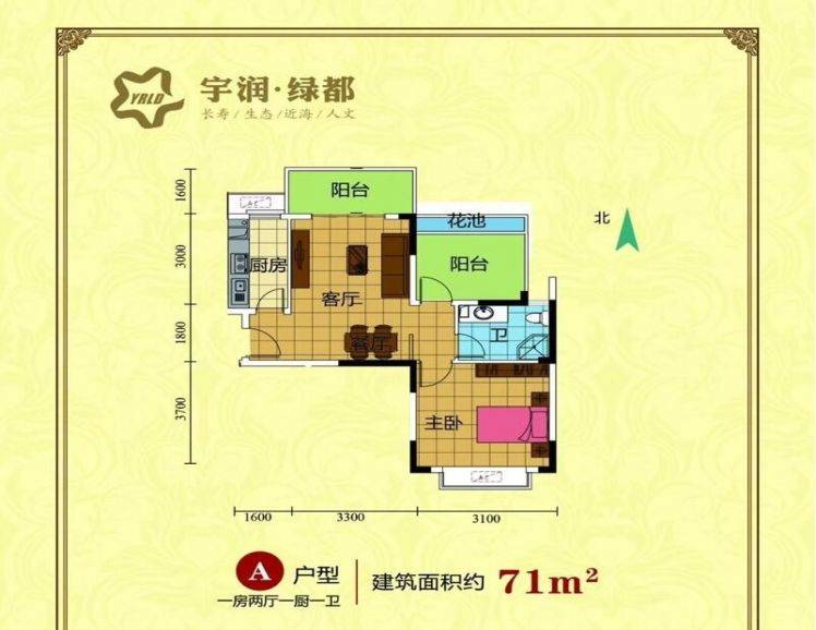 宇润绿都户型图