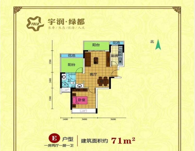 宇润绿都户型图