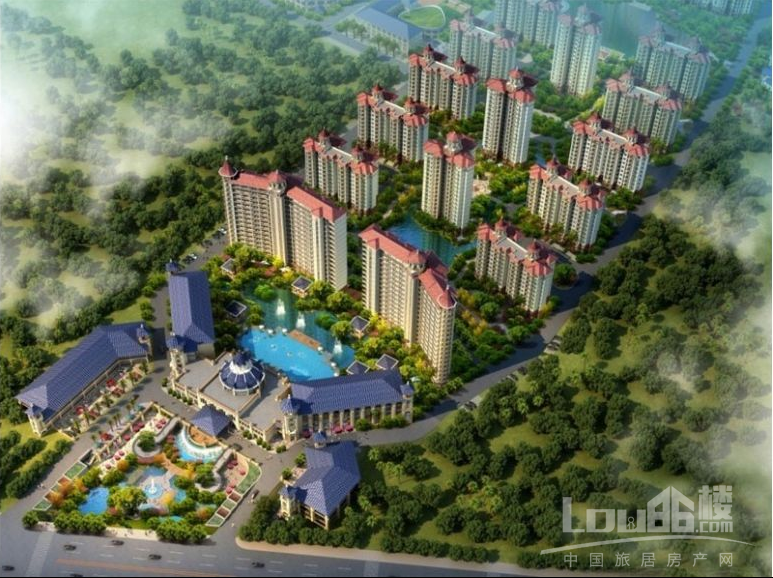 香格里温泉小镇效果图