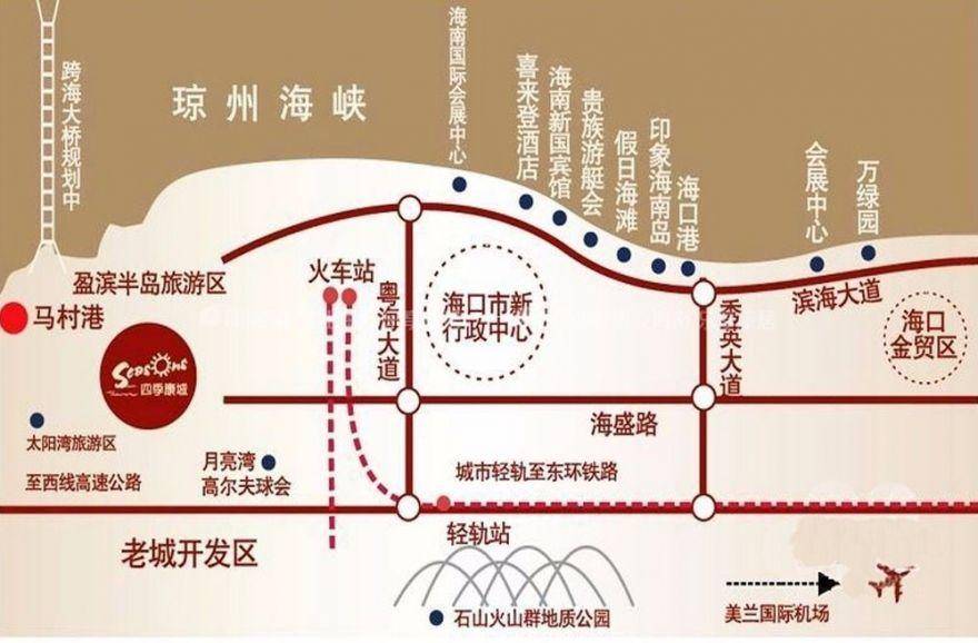 海南澄迈四季康城区位图