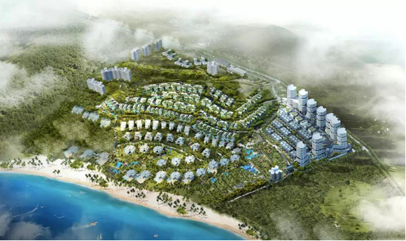 海南陵水融创钻石海岸鸟瞰图