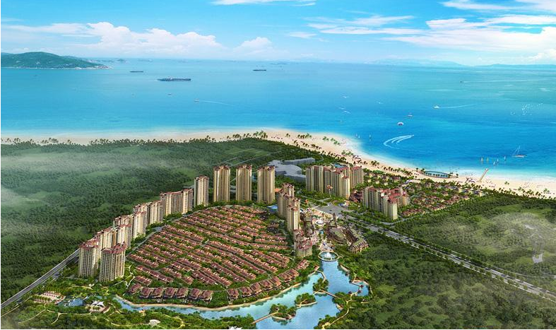 海南陵水碧桂园珊瑚宫殿鸟瞰图