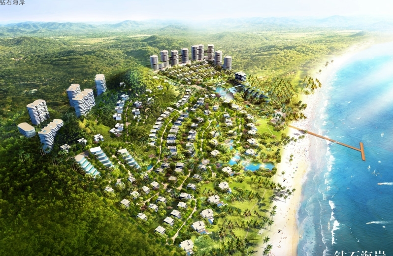 海南陵水融创钻石海岸鸟瞰图