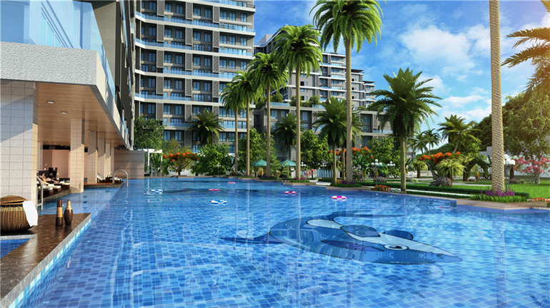 三亚万科湖畔度假公园，社区配套齐全，住宅均价22000元/㎡(图1)