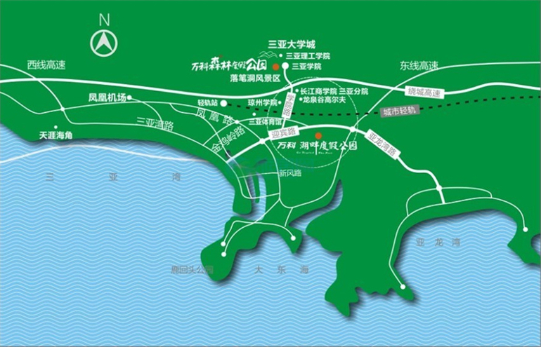 三亚万科湖畔度假公园，社区配套齐全，住宅均价22000元/㎡(图3)