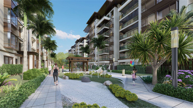 三亚开创白玉海棠主推建面约107㎡户型，均价27000元/㎡(图1)