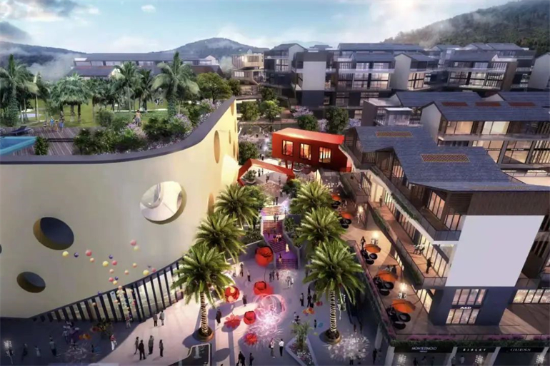 三亚爱上山梦想小镇主推二期商业产品，建面约55-75㎡(图1)