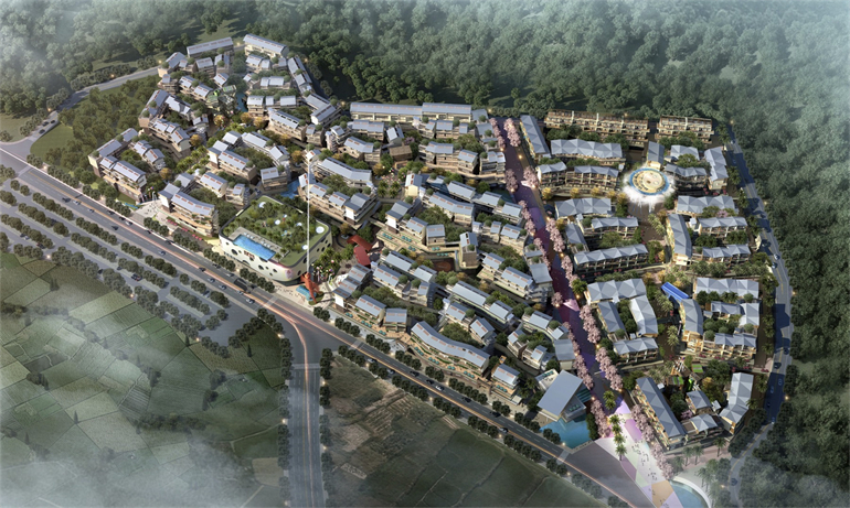 三亚爱上山梦想小镇主推二期商业产品，建面约55-75㎡(图2)