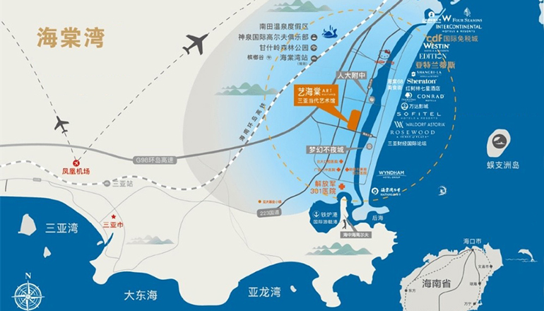 三亚艺海棠|上百米的楼栋间距,享受私密空间(图3) 三亚艺海棠|上百米的楼栋间距,享受私密空间(图3)