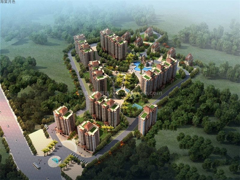 三亚海棠月色主推住宅产品，建面约34-143㎡(图2)