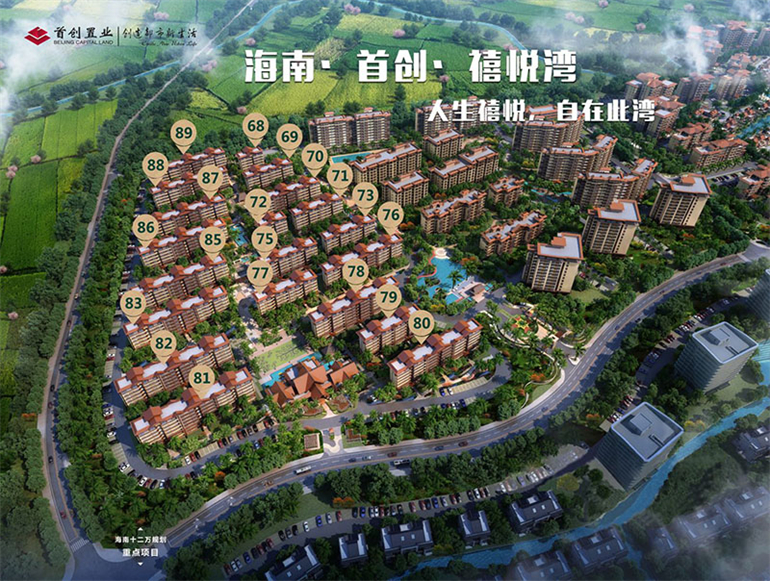 万宁首创禧悦湾住宅现房在售,建面约103-105㎡(图2) 万宁首创禧悦湾住宅现房在售,建面约103-105㎡(图2)