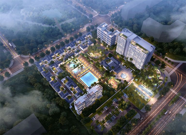 乐东九所泊云｜28栋阔景小院，主推建面约96㎡户型(图1)
